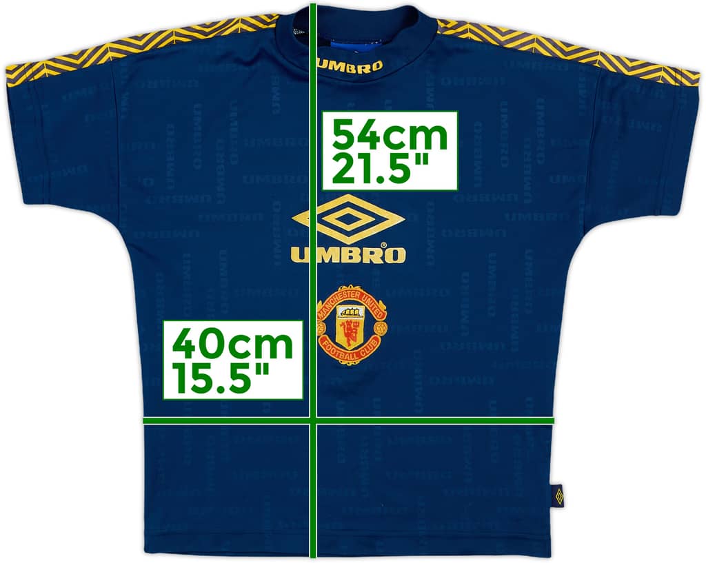 1996-97 Manchester United Umbro Training Shirt - 9/10 - (S.Boys)