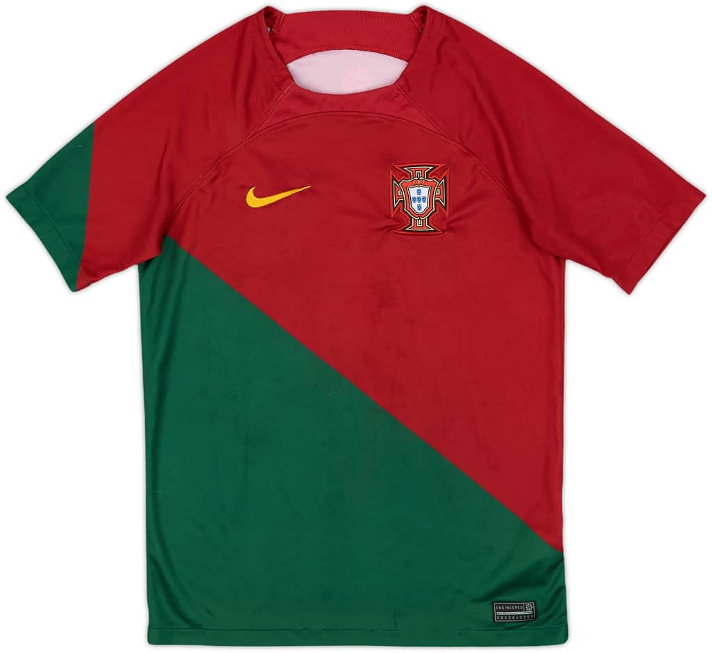 2022-23 Portugal Home Shirt - 6/10 - (L.Boys)