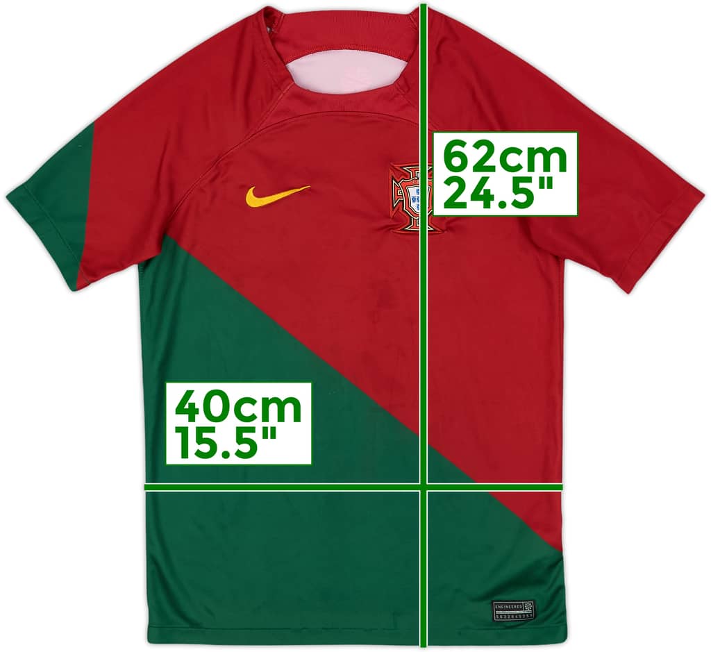 2022-23 Portugal Home Shirt - 6/10 - (L.Boys)