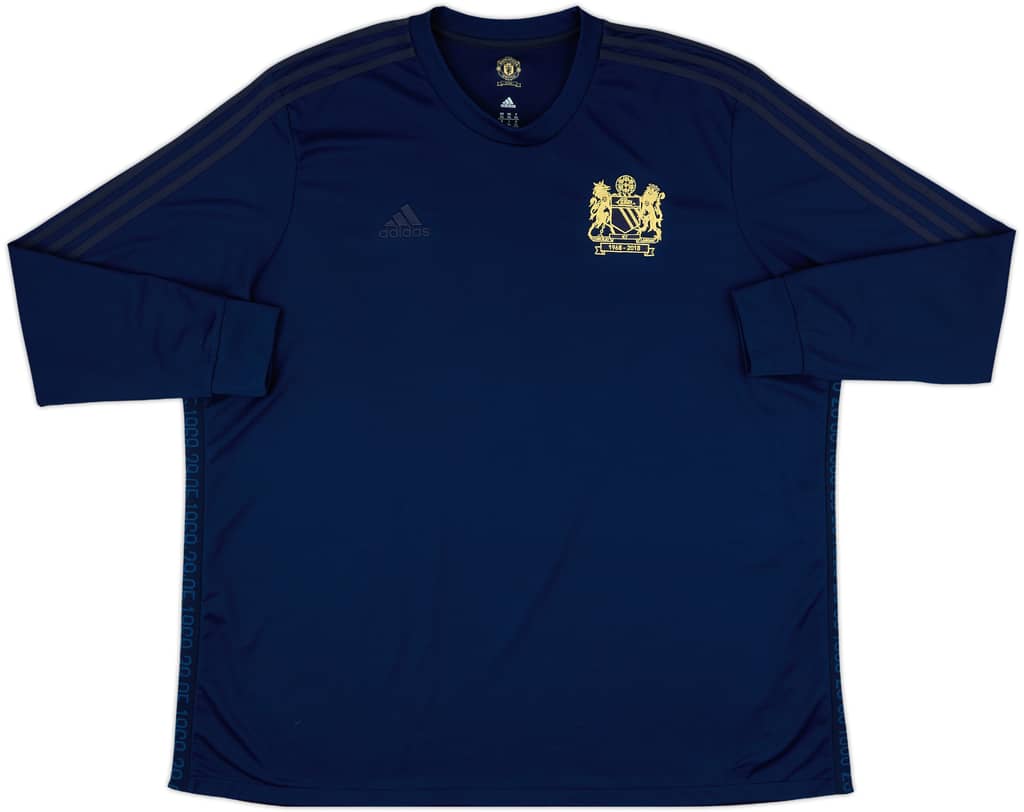 2018-19 Manchester United adidas Retro '1968' L/S Shirt - 10/10 - (3XL)