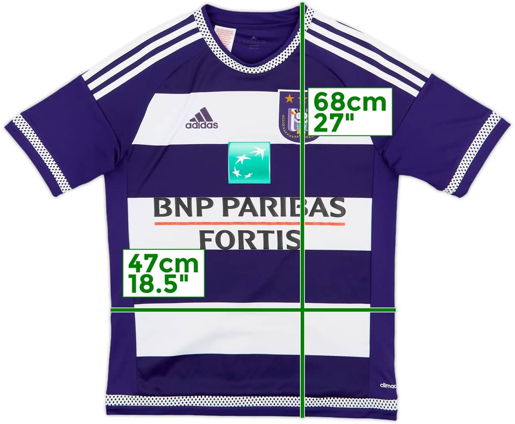 2015-16 Anderlecht Home Shirt - 6/10 - (XL.Boys)