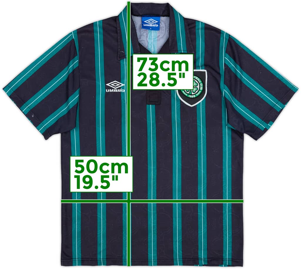 1992-93 Celtic Away Shirt - 6/10 - (M)