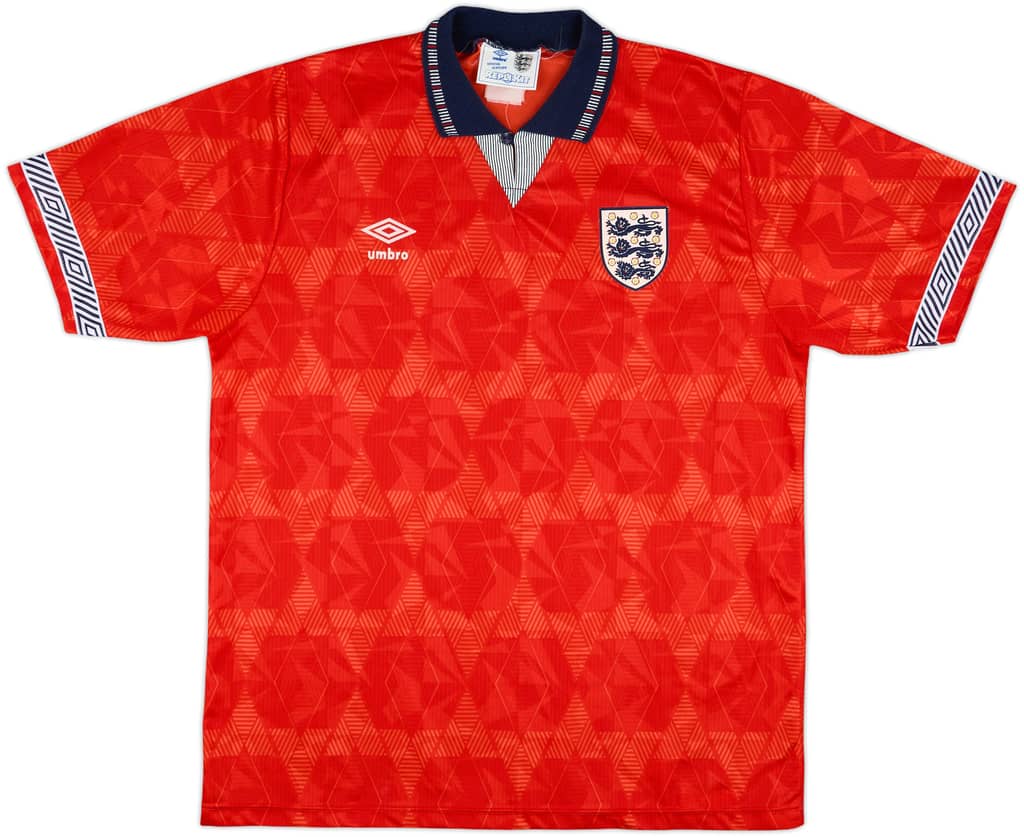 1990-93 England Away Shirt - 9/10 - (L)