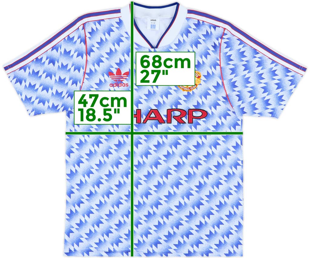 1990-92 Manchester United Away Shirt - 8/10 - (S)