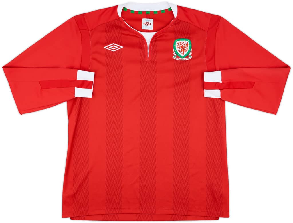 2011-12 Wales Home L/S Shirt - 9/10 - (L)