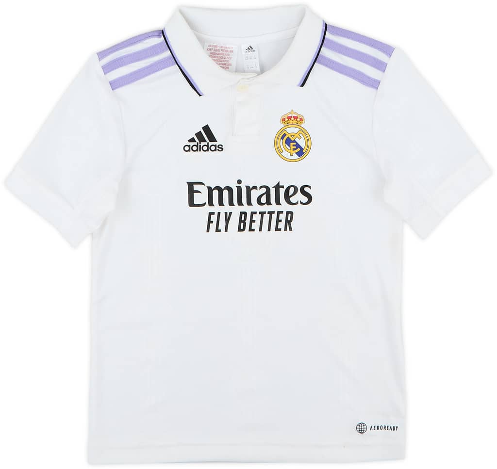 2022-23 Real Madrid Home Shirt - 8/10 - (5-6 Years)