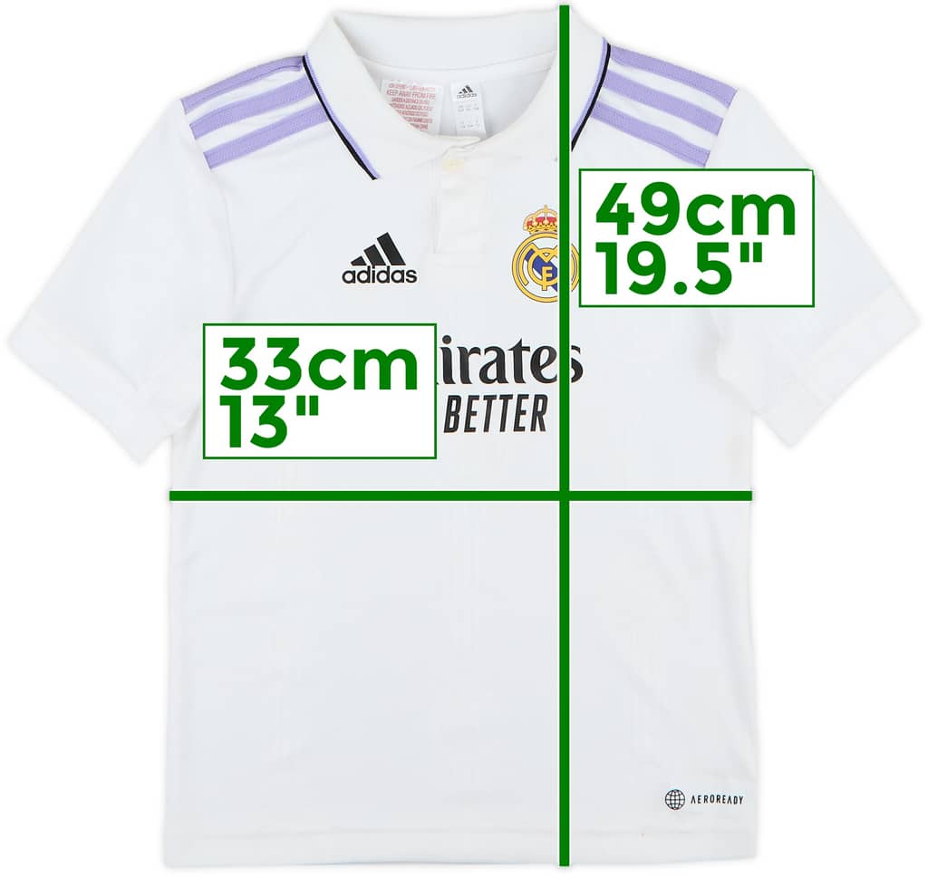 2022-23 Real Madrid Home Shirt - 8/10 - (5-6 Years)