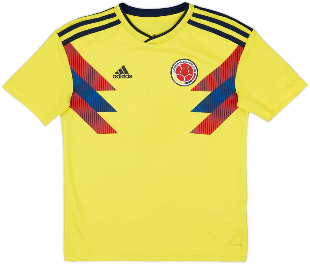 2018-19 Colombia Home Shirt - 7/10 - (M.Boys)