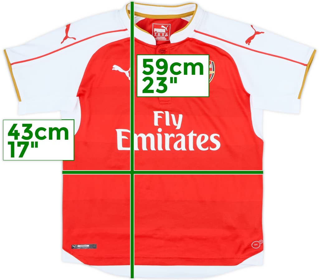 2017-18 Arsenal Home Shirt - 8/10 - (L.Boys)