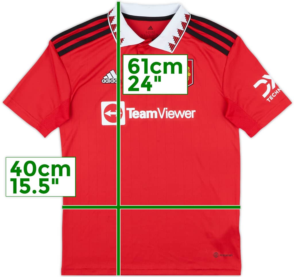 2022-23 Manchester United Home Shirt - 7/10 - (M.Boys)