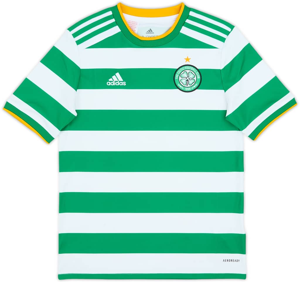 2020-21 Celtic Home Shirt - 8/10 - (M.Boys)