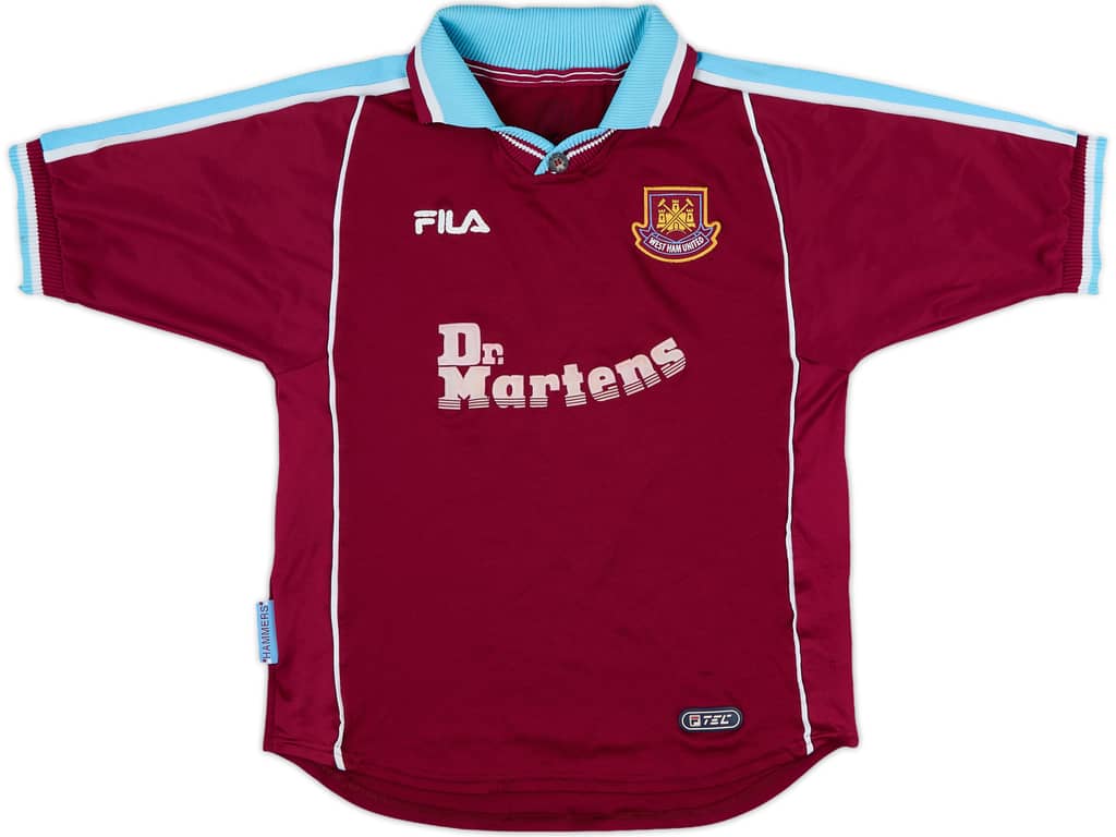 1999-01 West Ham Home Shirt - 6/10 - (XL.Boys)
