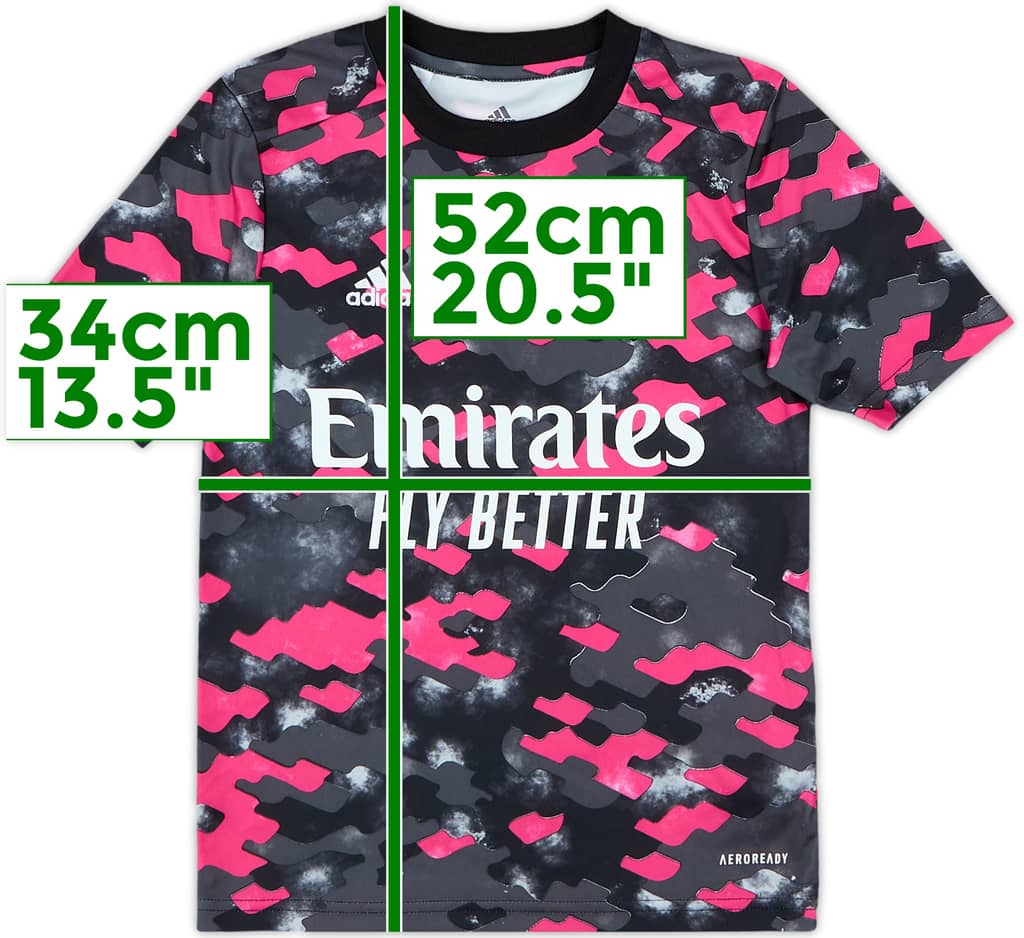 2021-22 Arsenal adidas Training Shirt - 10/10 - (7-8 Years)