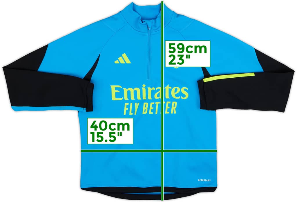 2023-24 Arsenal adidas 1/4 Zip Drill Top - 10/10 - (M.Boys)