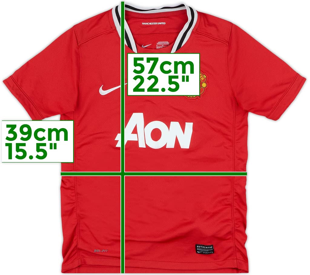 2011-12 Manchester United Home Shirt - 6/10 - (M.Boys)