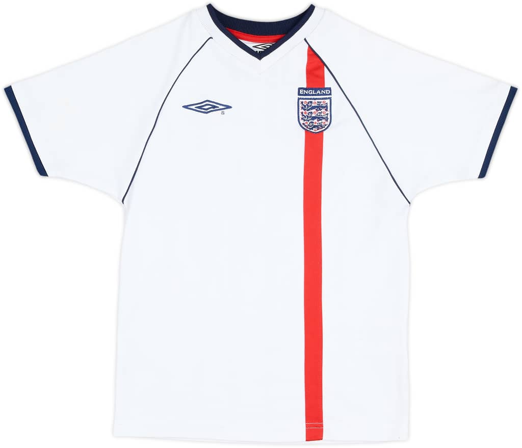 2001-03 England Home Shirt - 7/10 - (S.Boys)