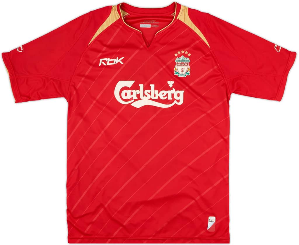 2005-06 Liverpool CL Home Shirt - 5/10 - (M)