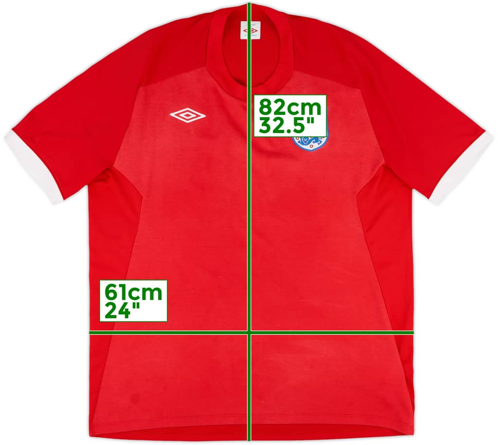 2010-11 England Away Shirt - 5/10 - (XL)