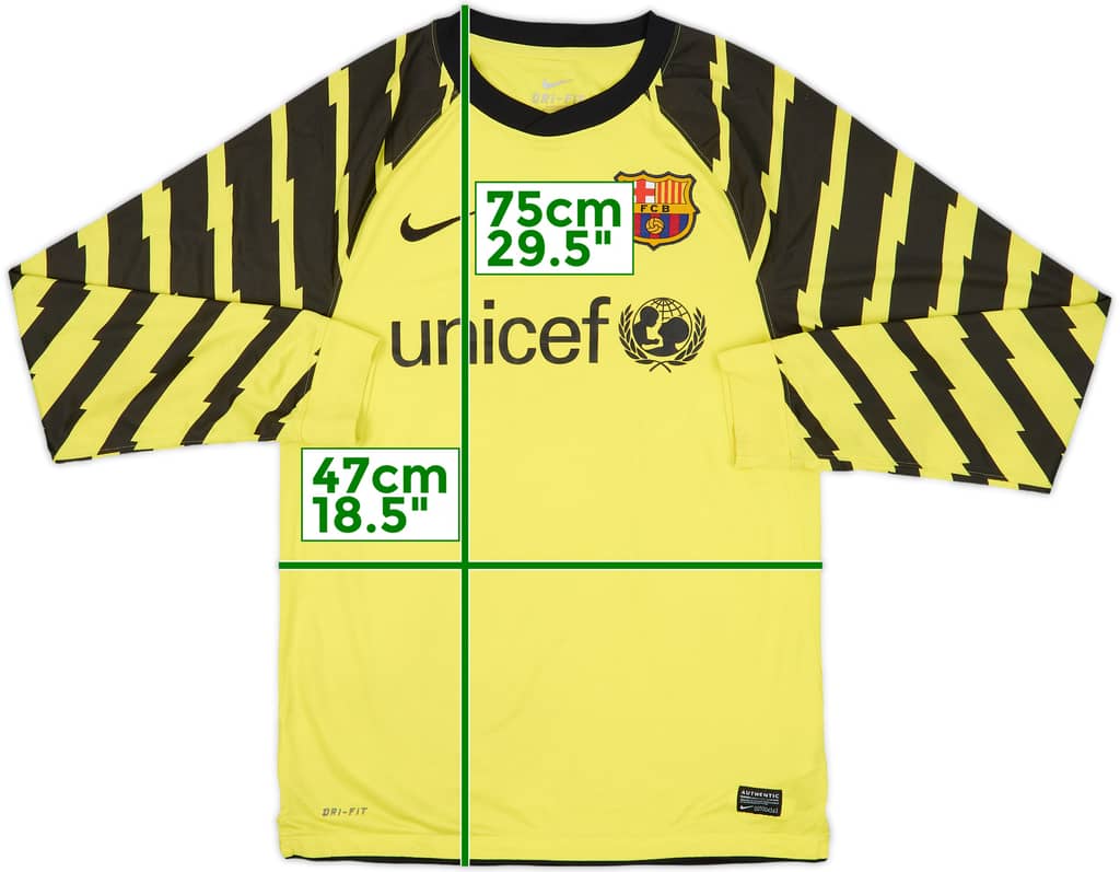 2010-11 Barcelona GK Shirt - 6/10 - (S)