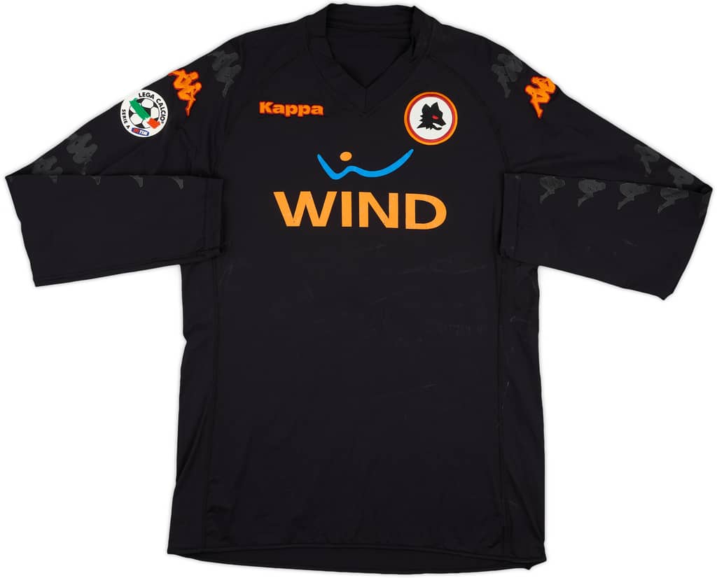 2009-10 Roma Match Issue Signed Third L/S Shirt Vucinic #9