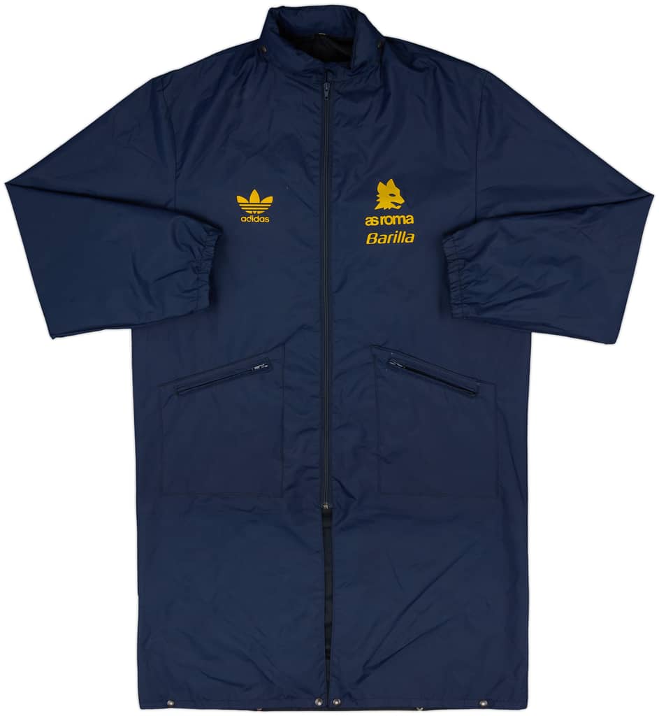 1991-92 Roma adidas Padded Bench Coat - 8/10 - (XL)