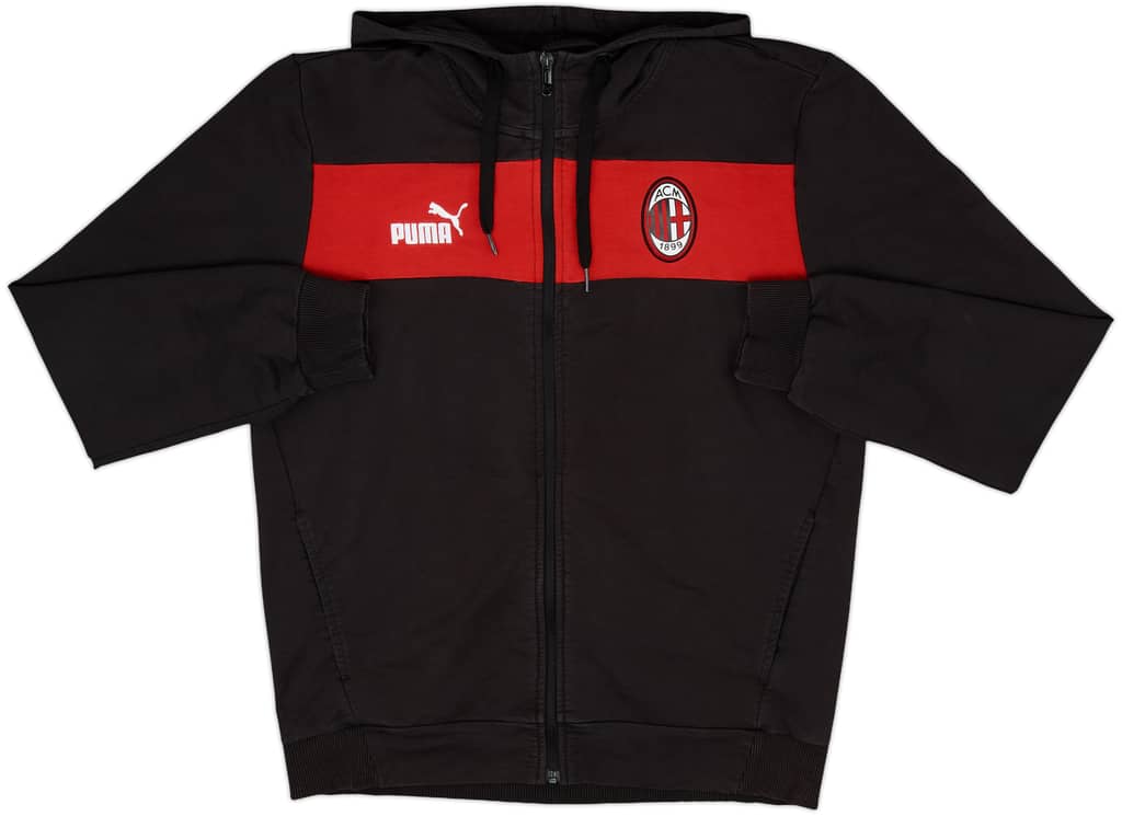 2022-23 AC Milan Puma Hooded Sweat Top - 8/10 - (M)