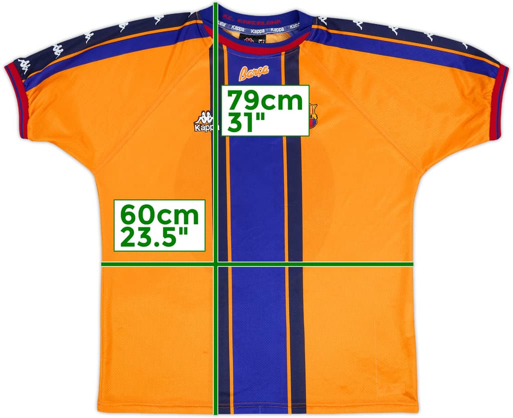 1997-98 Barcelona Away Shirt - 8/10 - (XL)