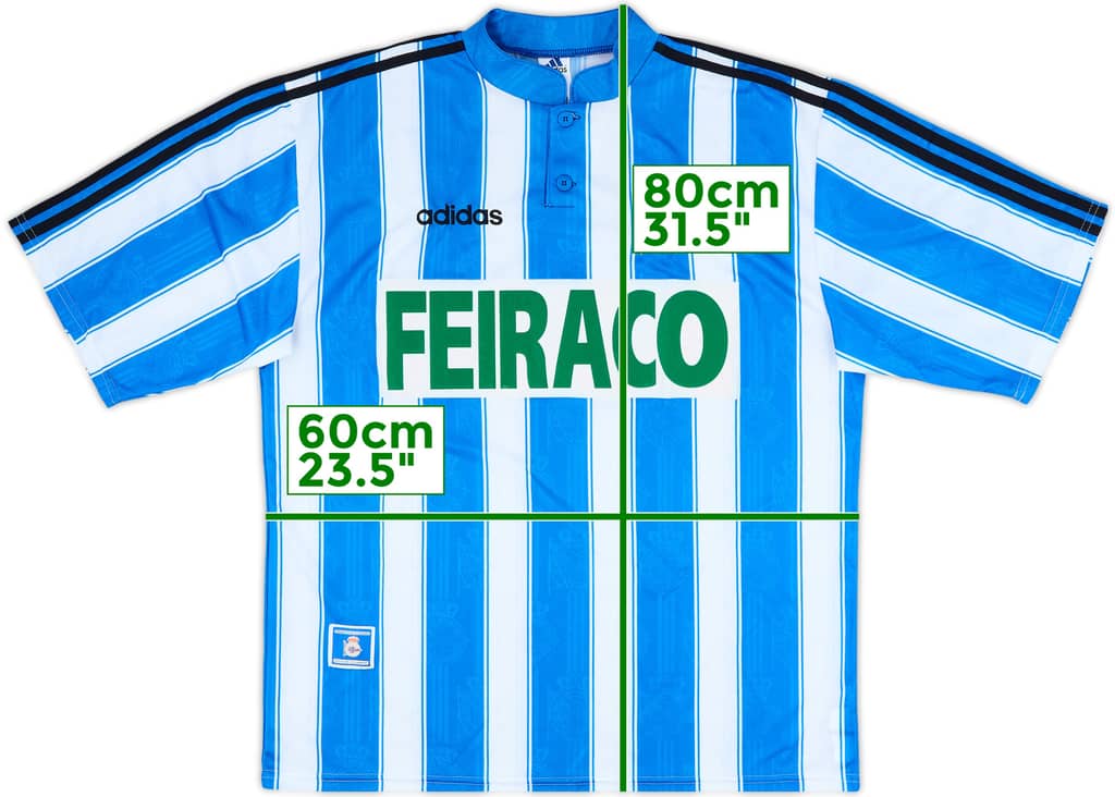 1996-98 Deportivo de La Coruna Home Shirt - 9/10 - (XL)