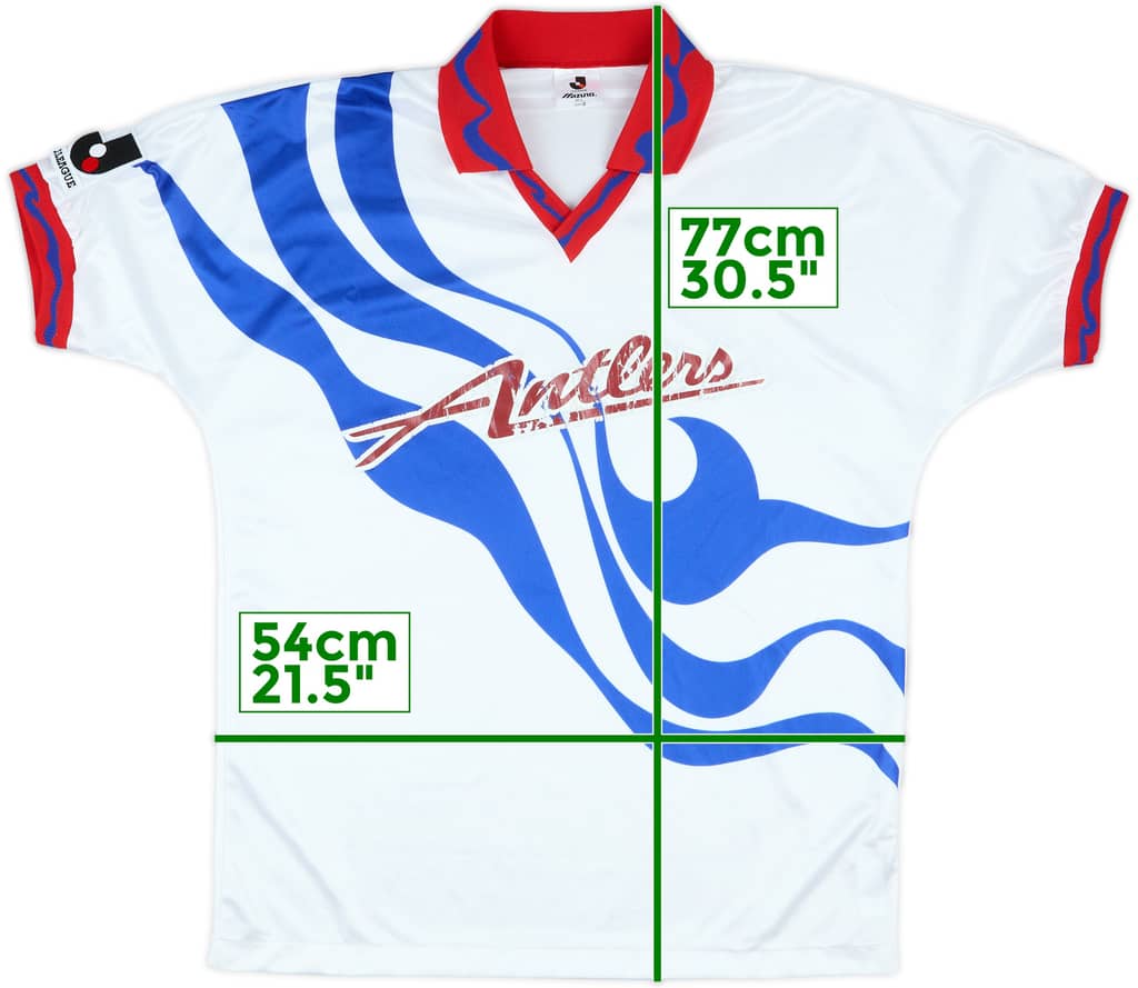 1993-95 Kashima Antlers Away Shirt - 6/10 - (L)