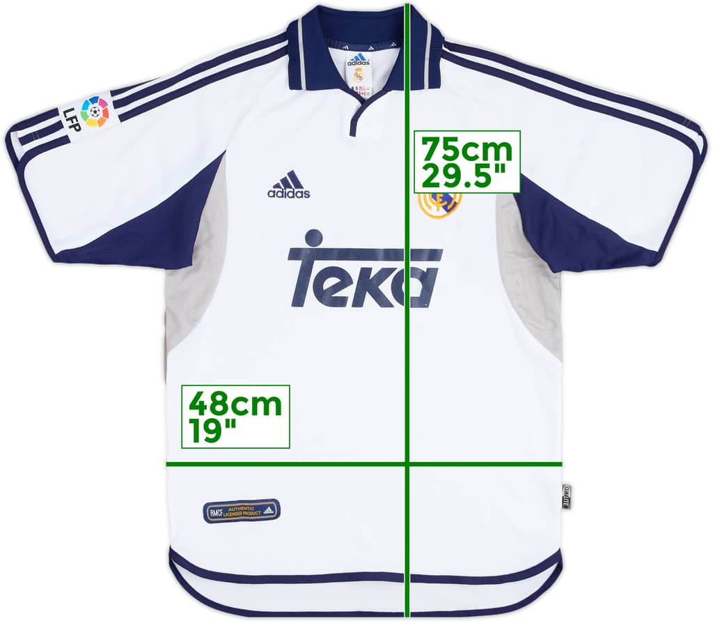 2000-01 Real Madrid Home Shirt - 5/10 - (S)