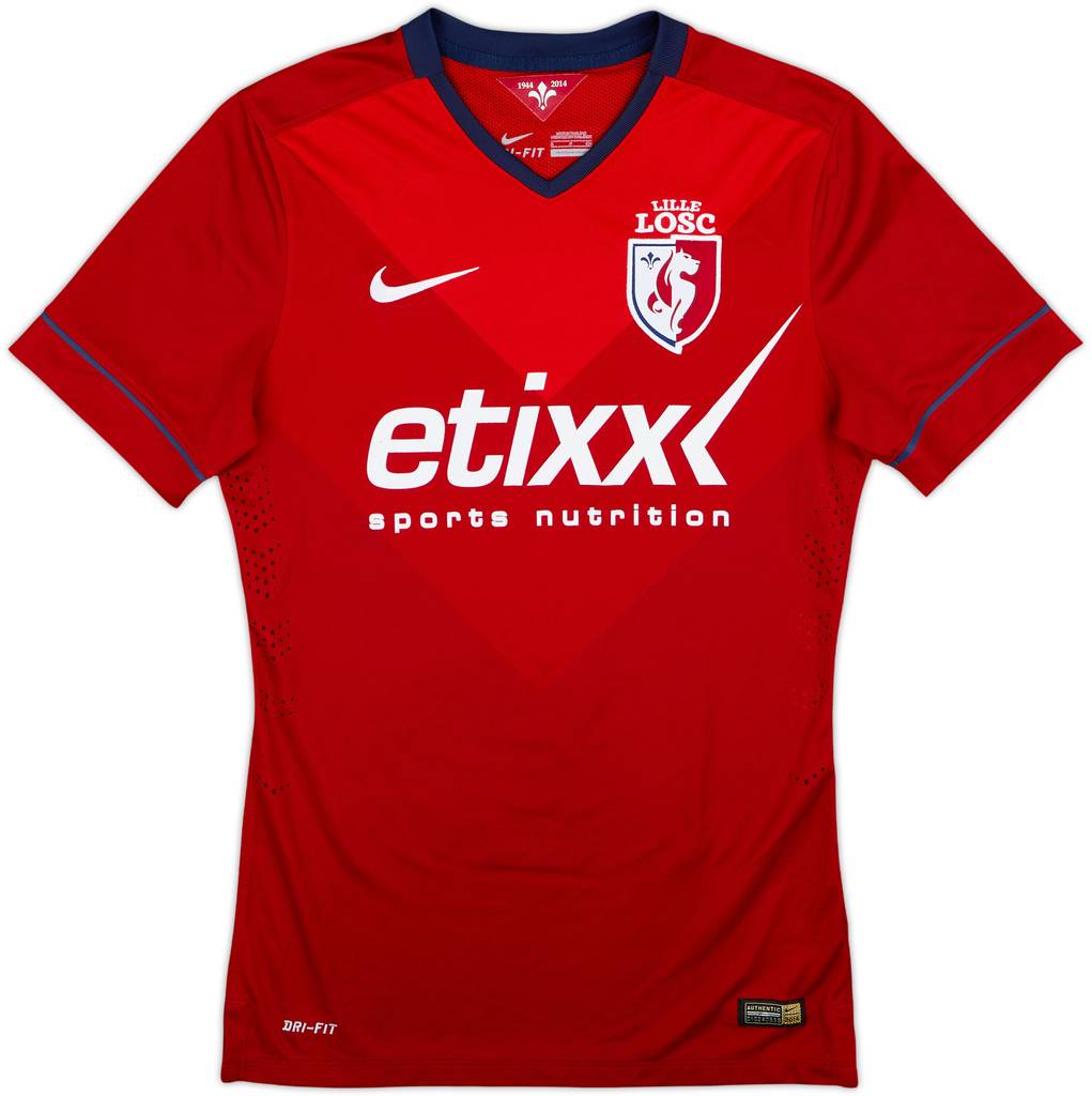 2014-15 Lille Authentic Home Shirt - 8/10 - (S)