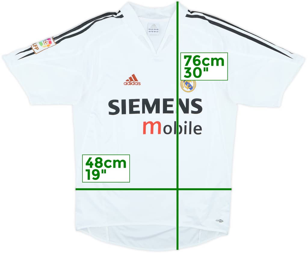 2004-05 Real Madrid Home Shirt - 5/10 - (S)