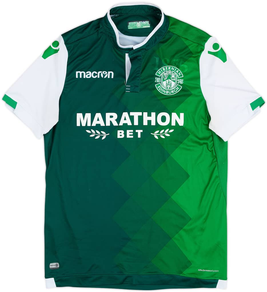 2018-19 Hibernian Home Shirt - 8/10 - (L)
