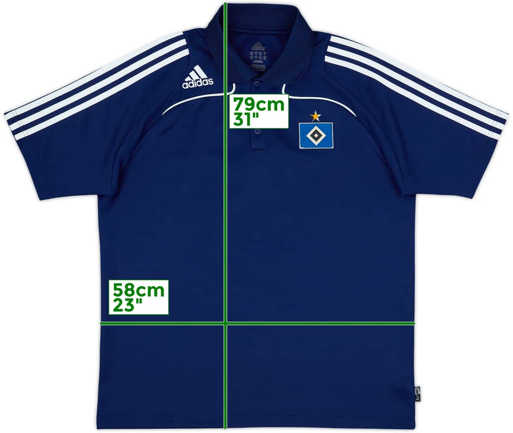 2008-09 Hamburg adidas Polo Shirt - 6/10 - (L/XL)