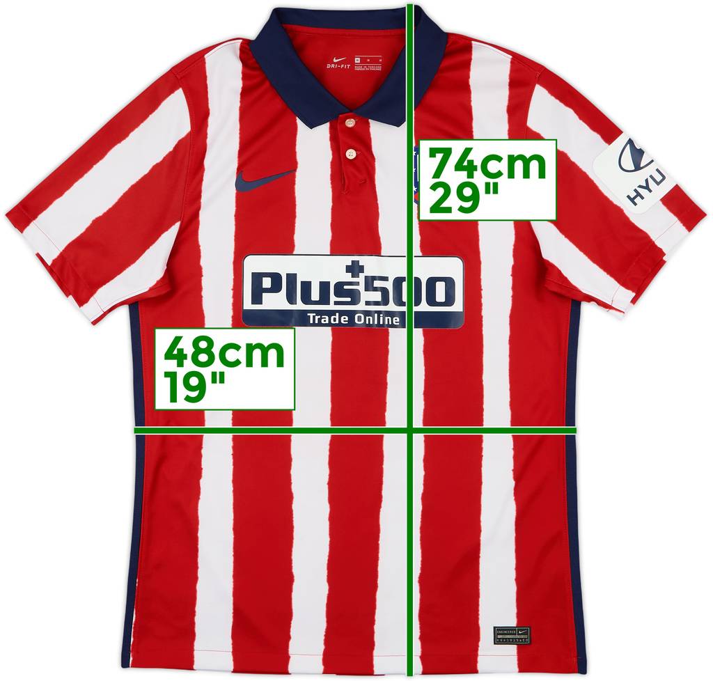 2020-21 Atletico Madrid Home Shirt - 9/10 - (M)