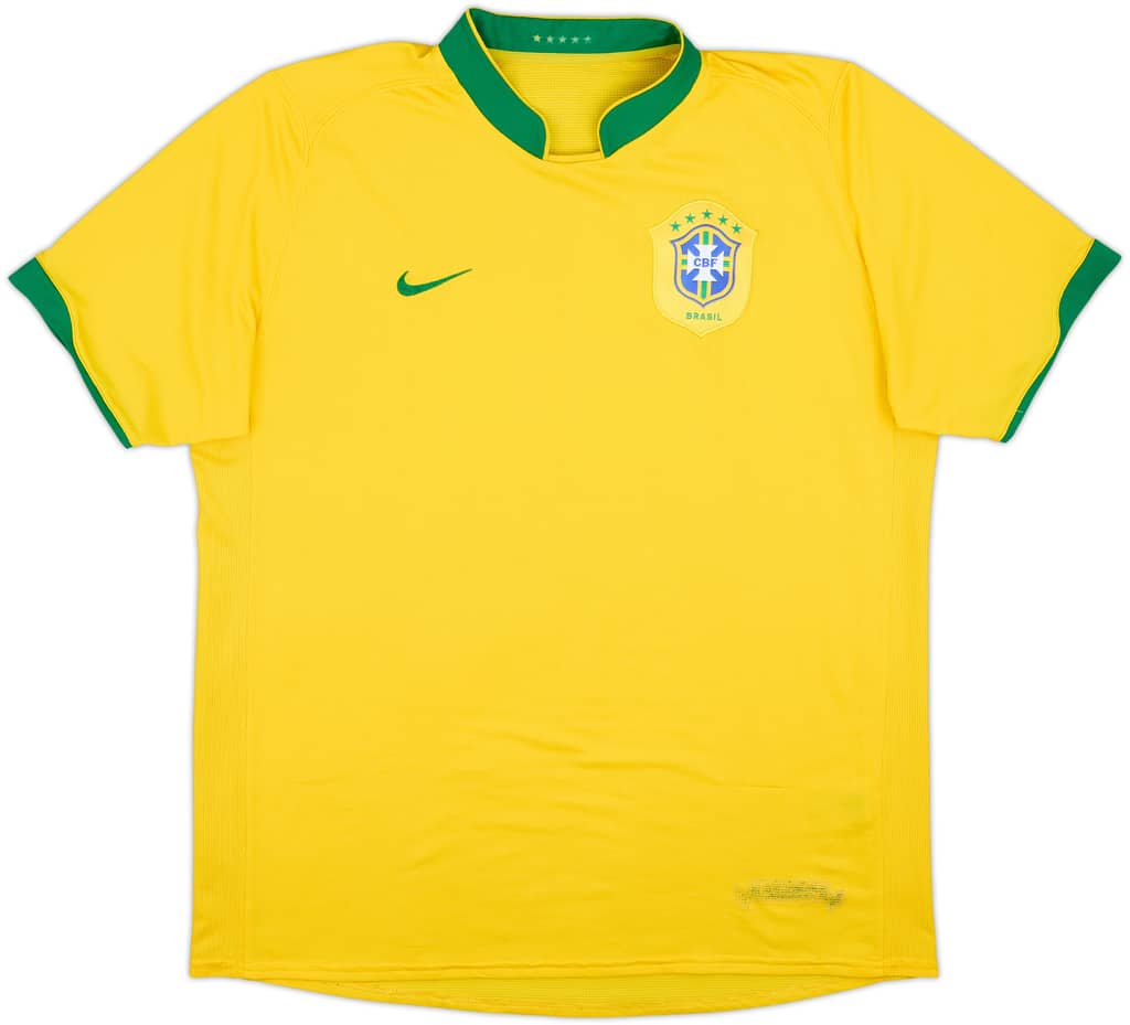 2006-08 Brazil Home Shirt - 5/10 - (XL)