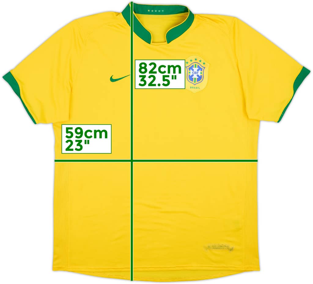 2006-08 Brazil Home Shirt - 5/10 - (XL)