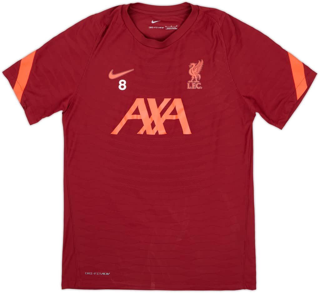 2021-22 Liverpool Nike Player Issue Training Shirt #8 - 9/10 - (M)