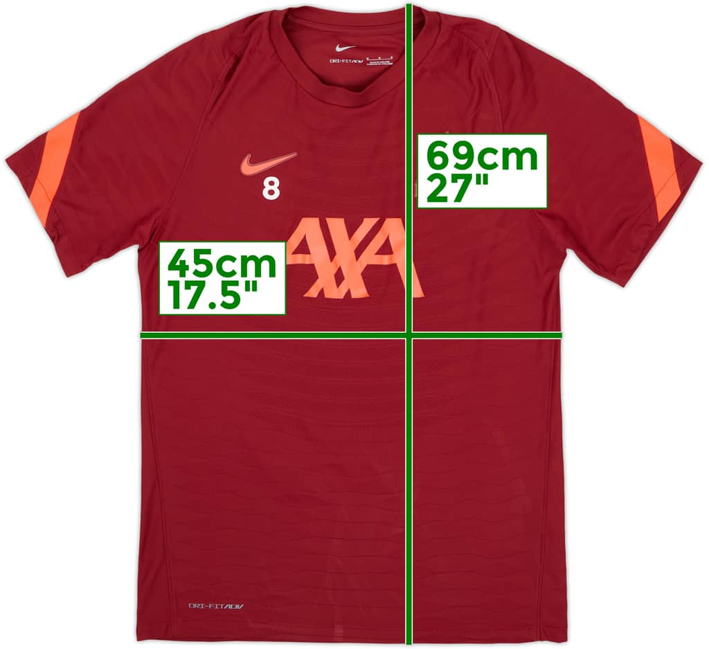 2021-22 Liverpool Nike Player Issue Training Shirt #8 - 9/10 - (M)