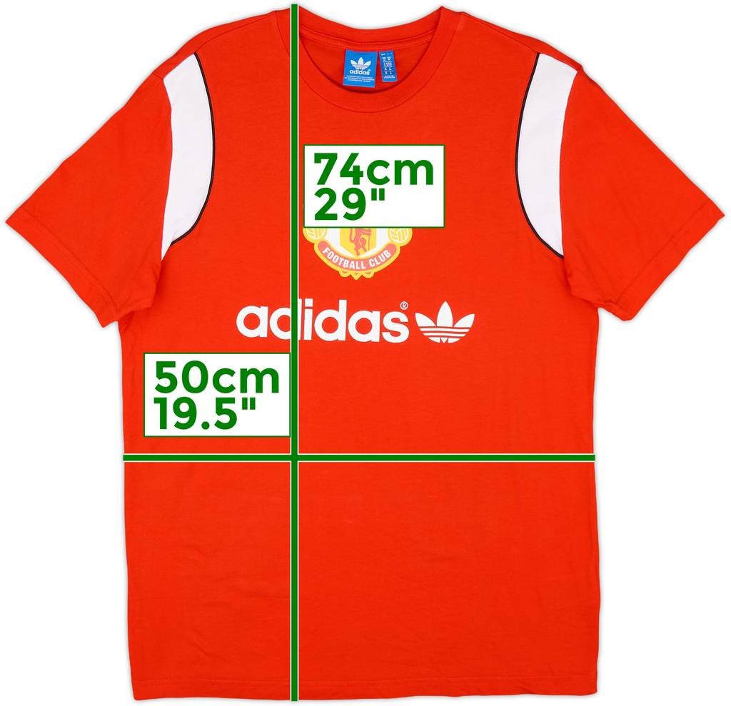 2015-16 Manchester United adidas Originals Cotton Tee - 8/10 - (M)