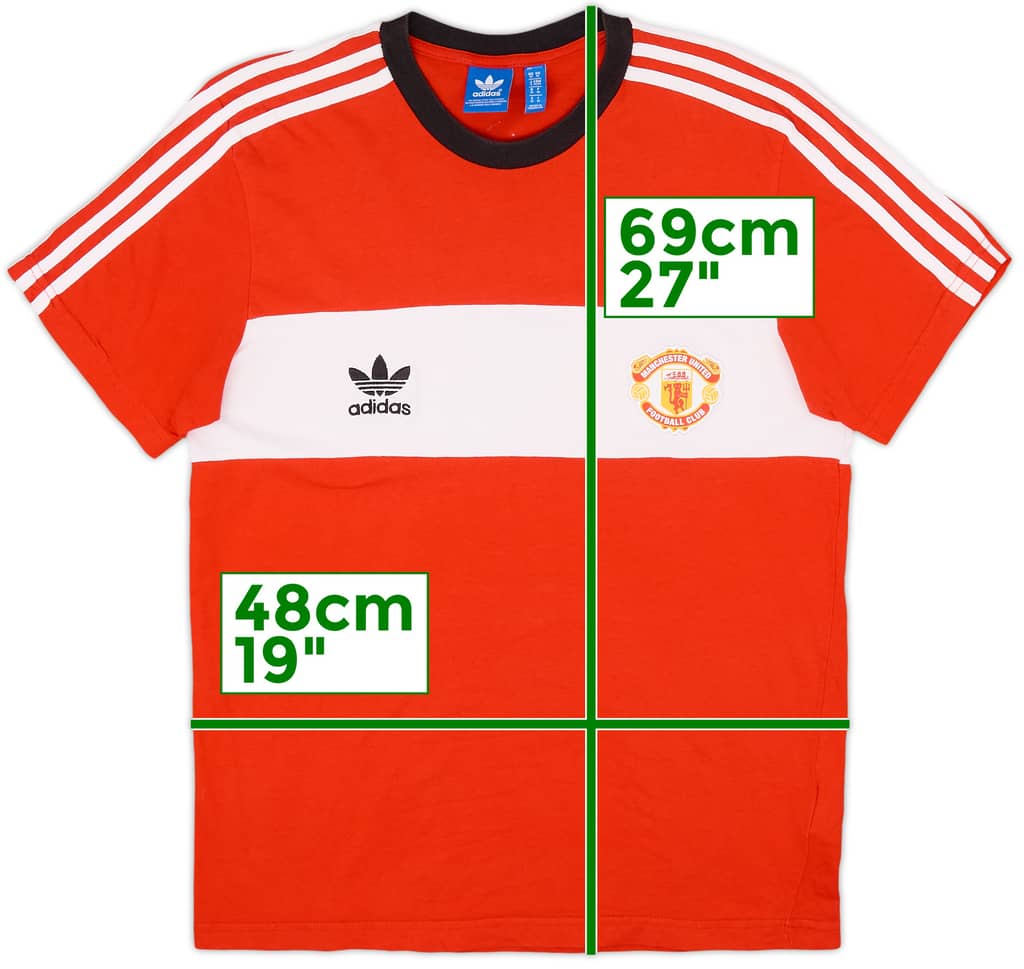 2015-16 Manchester United adidas Originals Cotton Tee - 8/10 - (M)