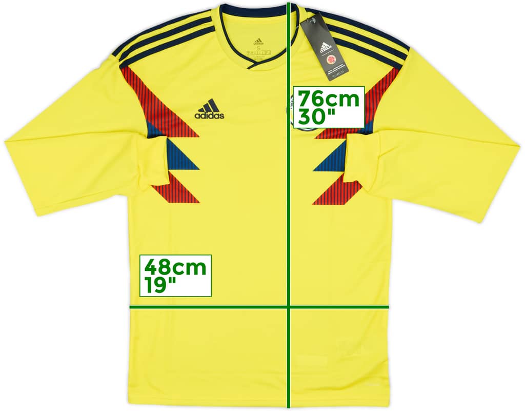 2018-19 Colombia Home L/S Shirt (S)