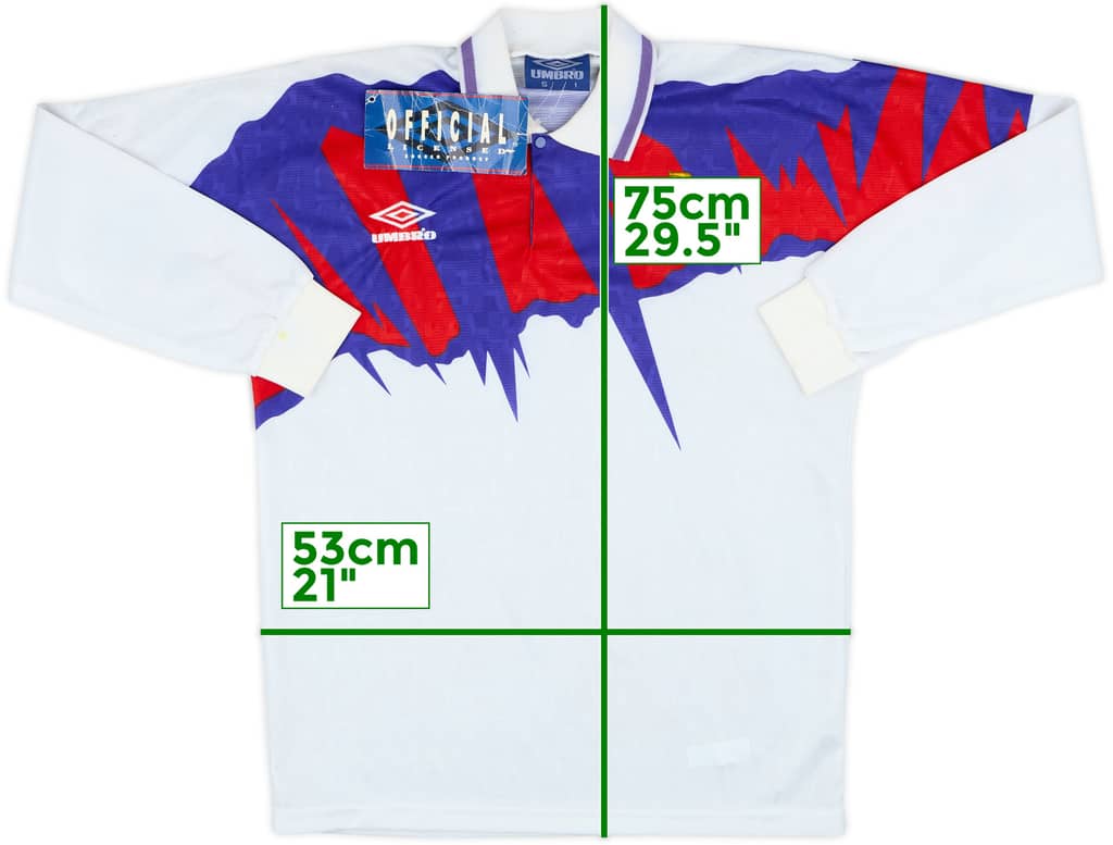 1991-93 Scotland Away L/S Shirt (S)