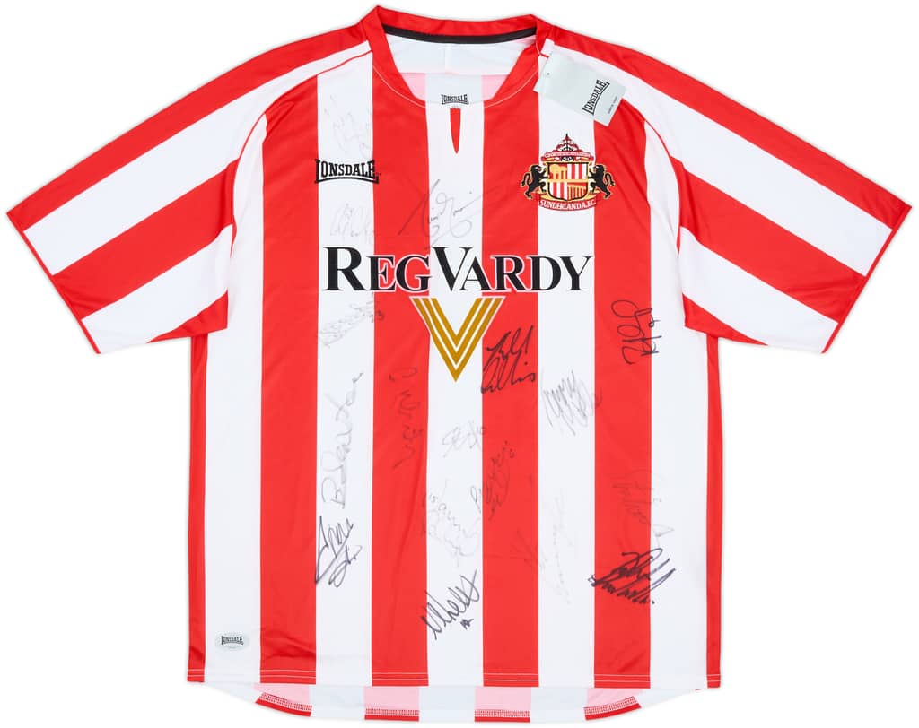 2005-07 Sunderland Squad Signed Home Shirt (L)