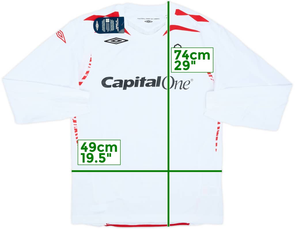 2007-08 Nottingham Forest Away L/S Shirt (S)