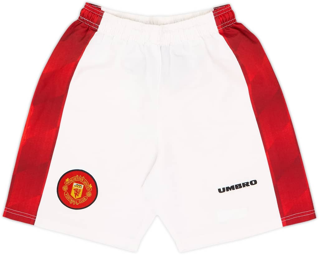 1996-98 Manchester United Home Shorts - 8/10 - (10-11 Years)