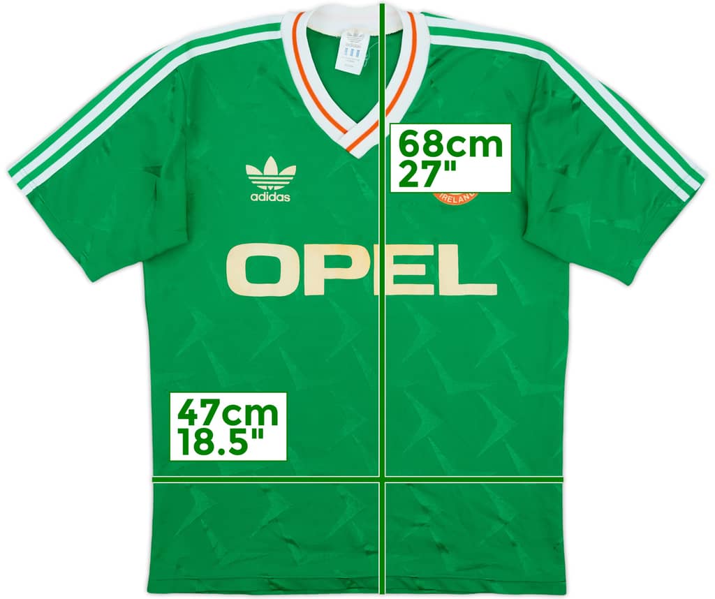 1990-92 Ireland Home Shirt - 8/10 - (M)