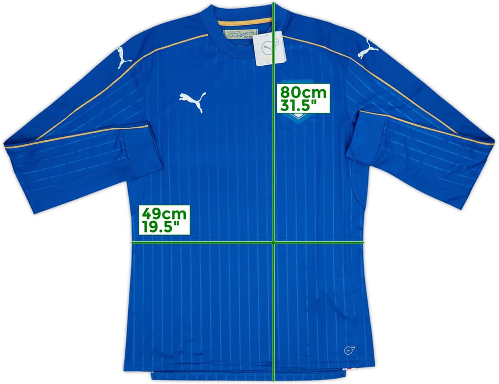 2016-17 Italy Home L/S Shirt (L)