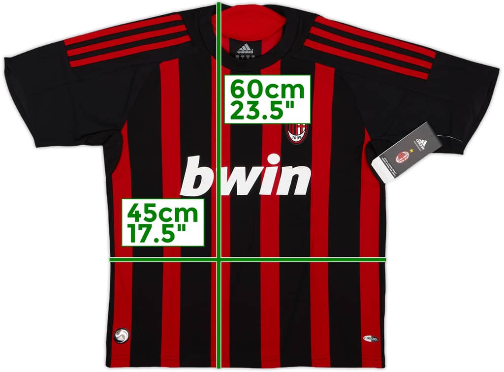 2008-09 AC Milan Home Shirt (M.Boys)