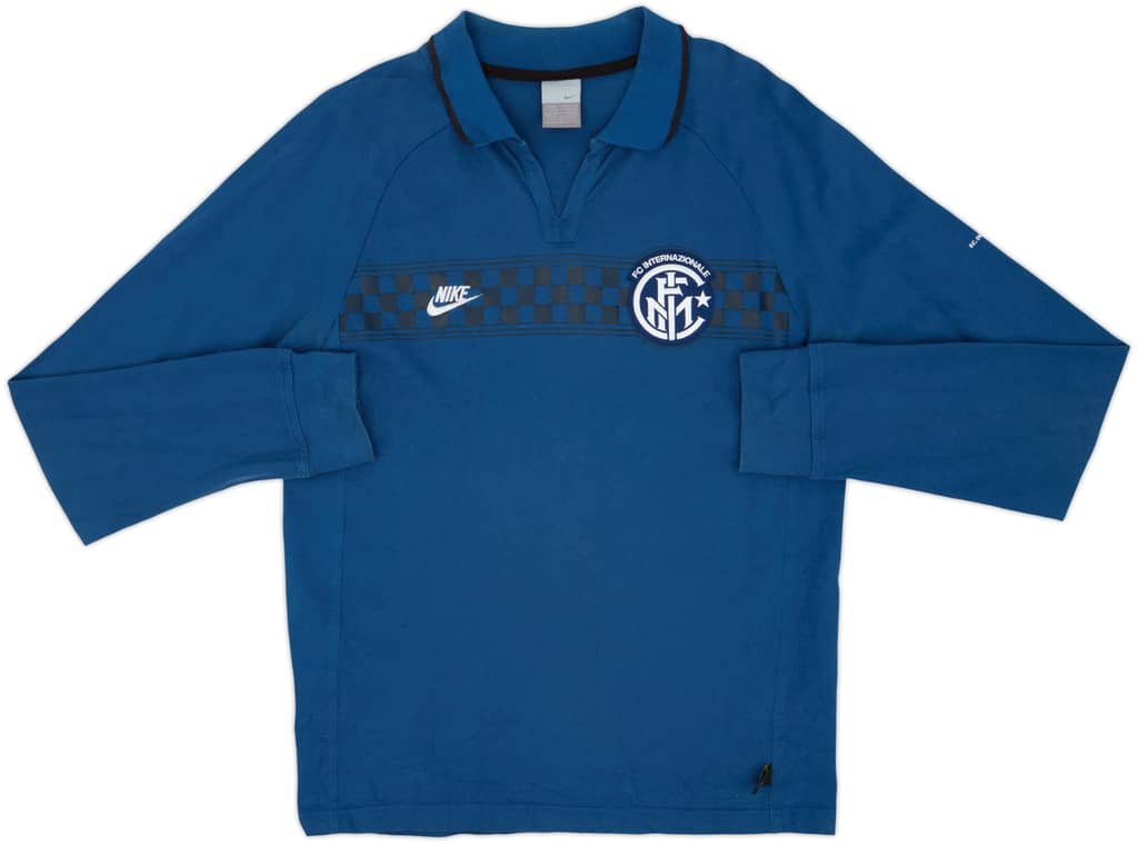 2006-07 Inter Milan Nike Polo L/S Shirt - 8/10 - (M)